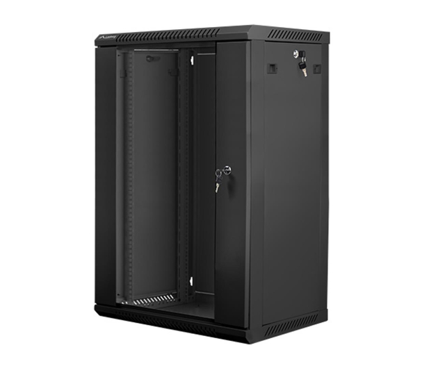 LANBERG Wisząca 19" 18U 600x450mm jednosekcyjna (czarna) WF01-6418-10B - 455306 - zdjęcie